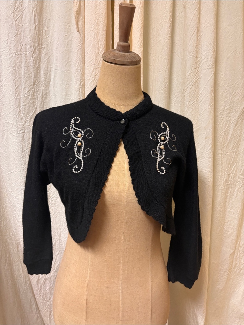 1950’s beaded bolero sweater